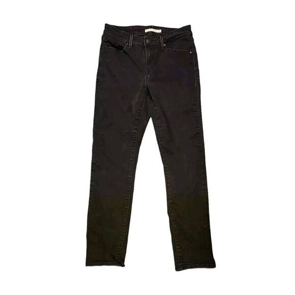 Levis Jeans Womens Size 6 Classic Mid Rise Skinny Black Stretch Denim - Picture 1 of 9